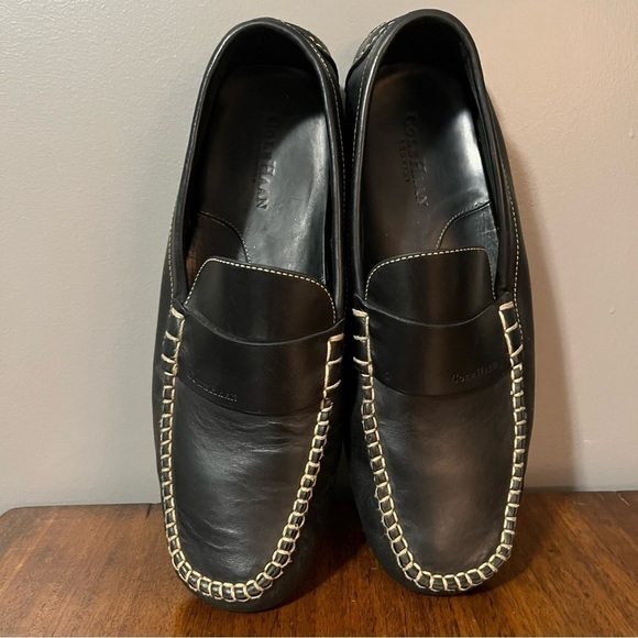 Cole Haan Men\'s Sz 11 D Black Leather Penny Driver Driving
Style Loafer main image 4